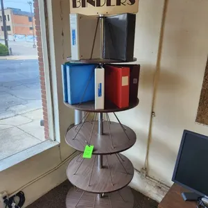 Ring Binder Spinning Display Tower by Samsill w/ Binders