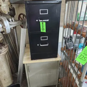 Metal Cabinet, 2 Drawer Filing Cabinet, & 2 Hanging Folder Frames