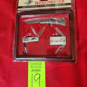 Winchester 2007 Limited Edition 3 Piece Scrimshaw Gift Set