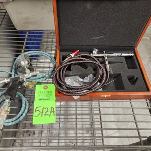 Paasche Raptor RG0822 Gravity Feed Airbrush in Wood Box & NEO for iwata Air Brush