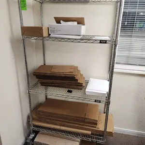 Uline Rolling Rack & Contacts 18"D