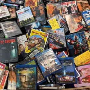 Gaylord Full of New & Very Good DVD's & Blue Ray Discs