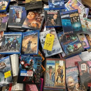 Gaylord Full of New & Very Good DVD's & Blue Ray Discs