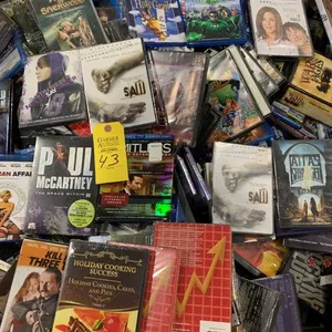 Gaylord Full of New & Very Good DVD's & Blue Ray Discs