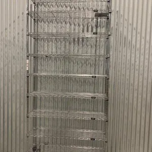 Metal Mobile Shelving on Casters w/ 9 Shelves U-Line