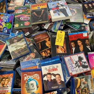 Gaylord Full of New & Very Good DVD's & Blue Ray Discs