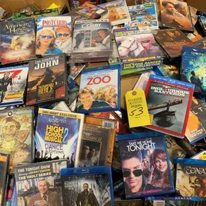 Gaylord Full of New & Very Good DVD's & Blue Ray Discs