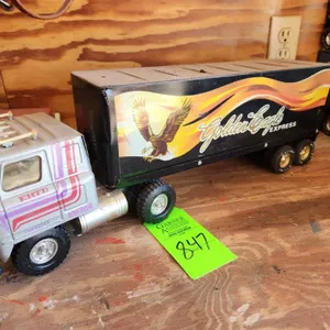 Ertl Truck with Nylint Golde Eagle Trailer - Vintage