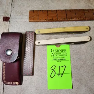 Ulster & Kingston Pocket Knives & Knife Sharpener with Sheath