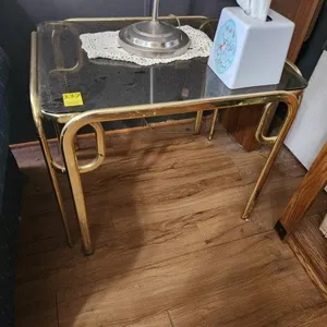 End Table with Glass Top