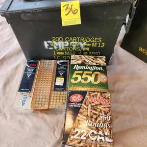 22LR Ammo Approx. 1,100 Rounds in Ammo Box