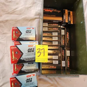 Aguilar 55 Grain Approx. 400 Rounds, PMC Bronze 55 Grain FMJ Approx. 400 Rounds in Ammo Box