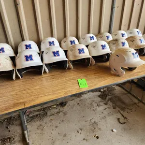 Lot of Baseball Helmets