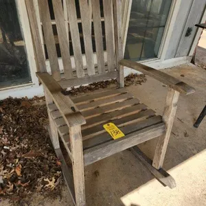 Rocking Chair with Wood Dowels