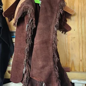 Small Brown Leather Chaps 4 ct.