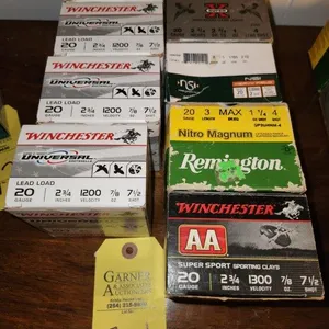 9 Boxes of 20 Gauge Shells - Some Partial