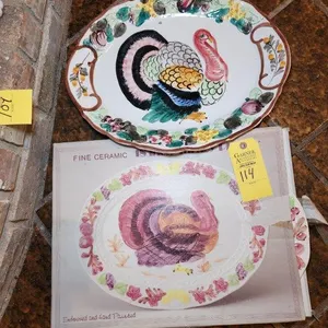 2 Turkey Platters