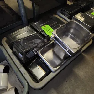 Tote of 10 Napkin Dispensers & SS Inserts