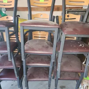 4 Restaurant Padded Chairs