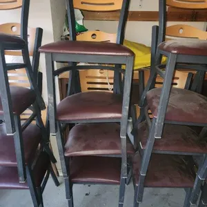 4 Restaurant Padded Chairs
