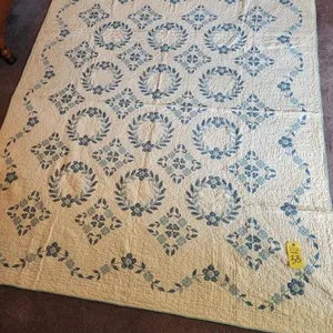 Homemade Embroidered Quilt 80+ Years old