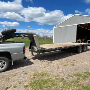 2000 Keifer 25' Gooseneck Equipment Trailer (Has WI Title) (Frederic, WI)