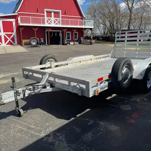 2017 HAULMARK ALX HA07714 T/A ALUMINUM TRAILER, 77"X14FT, 4,000 LB GVWR, FOLD DOWN RAMP, S/N 575PB1426HH292602