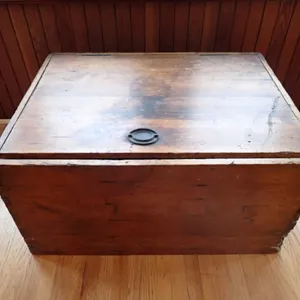 Antique Wooden Storage Chest
