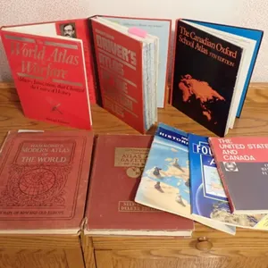 Vintage Atlases & Reference Books