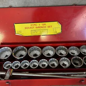 21 piece 1” drive socket set