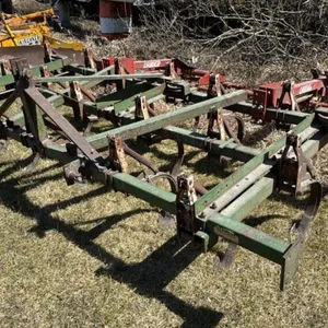 10’ Glenco 3pt cultivator with Laurie 2 bar mounted harrows