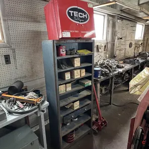Cabinets w/ Assortment of Tire Repair Items
 UNRESERVED
