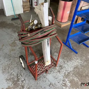 Cylinder Cart w/ Oxygen & Acetylene Gauges, Torches & Welding Rods
 UNRESERVED