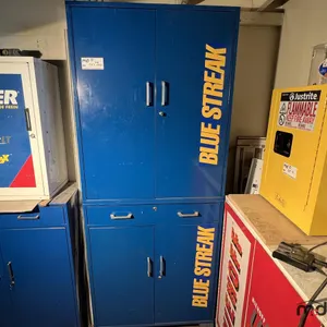 (2) Blue Streak Storage Cabinets w/ Key (Contents Not Included)
 UNRESERVED