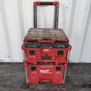 Système de rangement Milwaukee® Packout - Kit 3 pièces avec outils inclus + perceuse Mastercraft
 UNRESERVED