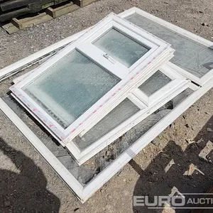 Pallet of  PVC Windows (Damaged) 