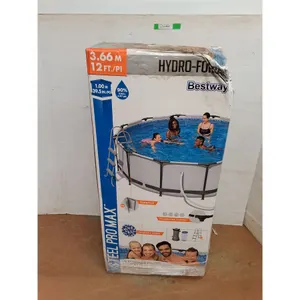 * Bestway Steel Promax Round 12  Ft Pool-Appears New/Damaged Box,  Cannot Ship