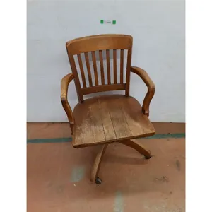 *Wooden Rolling Chair 33.5" Tall- Cannot Ship