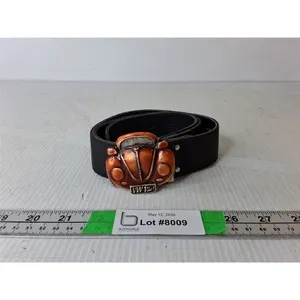 Bootlegger Leather Belt-L with Volkswagen Buckle