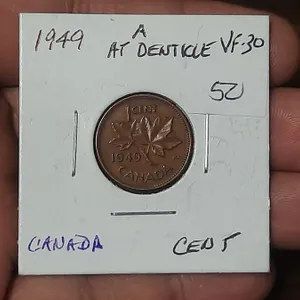 1949 a At Denticle Canada Cent.