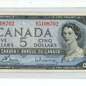 1954 Five Dollar Bill.