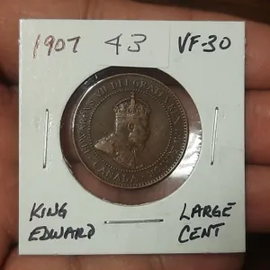 1907 King Edward Large Cent.