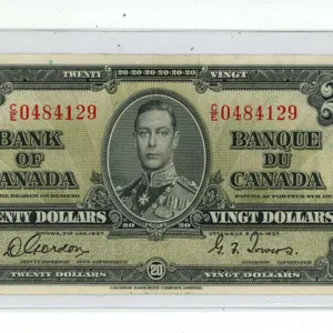 1937 Twenty Dollar Bill.