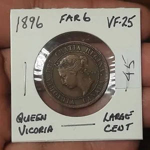 1896 Far 6 Queen Victoria Large Cent.