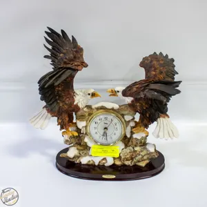 EAGLE CLOCK. APPROX 13”W X 14”H X 10”D