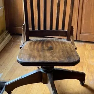 Oak Swivel Office Chair