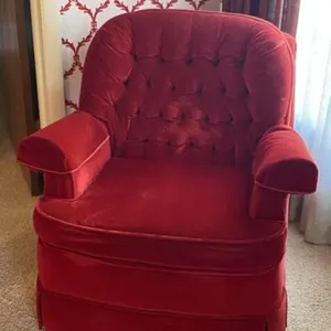 Red Swivel Rocker