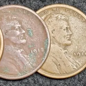 (4) L. Cents: 1913-D&S, 14, 15