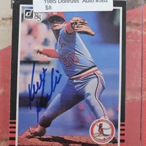 1985 DONRUSS KURT KEPSHIRE AUTO # 382