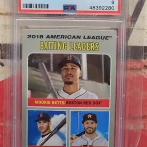 2019 TOPPS BATTING LEADERS PSA 9